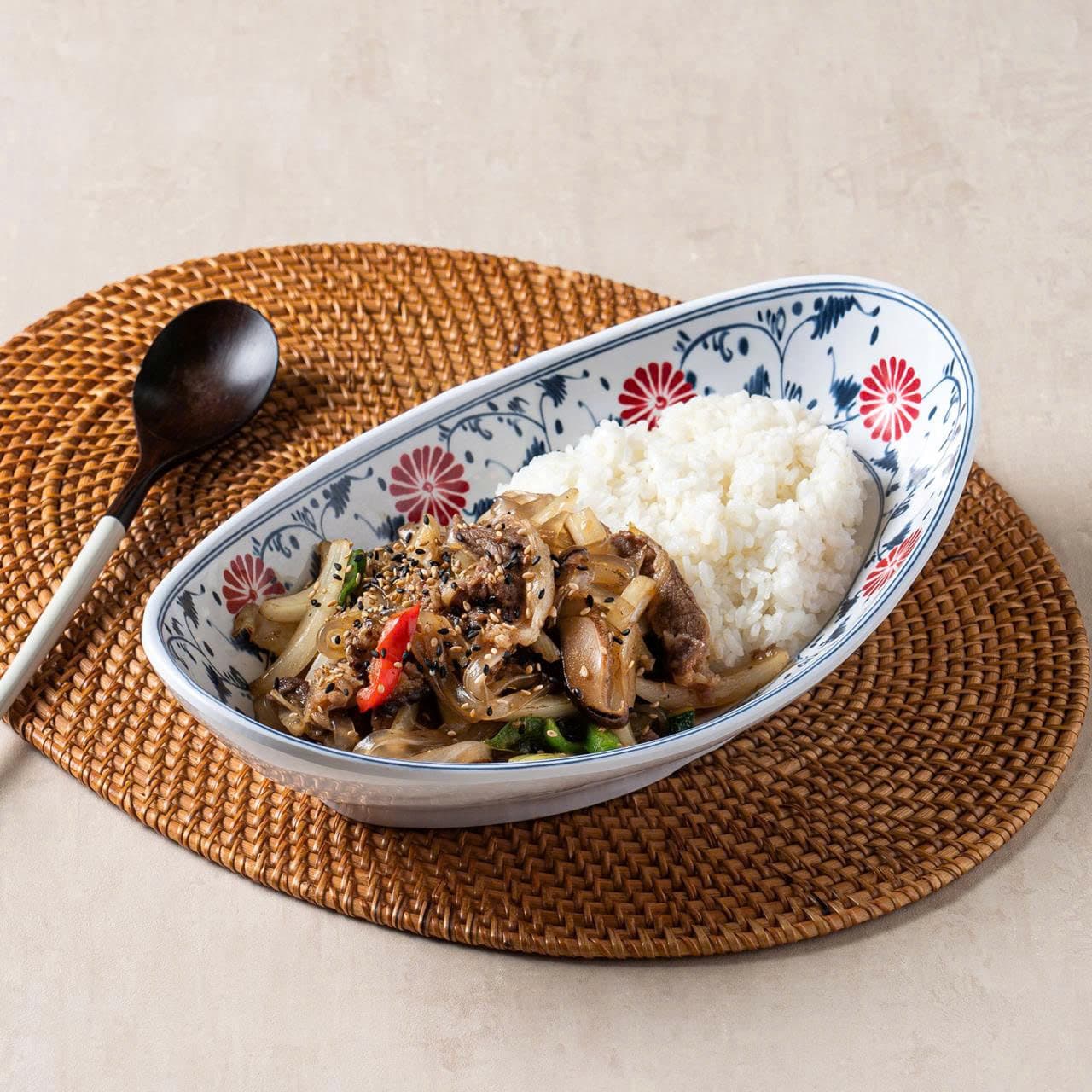 Bulgogi Japchae Rice at DOYA JJAMBBONG